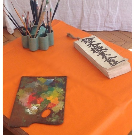 Coupon enduit 50x80cm Uni orange