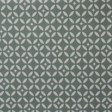Tissu en coton enduit Mosaïque vert Tissu en coton enduit Mosaïque vert