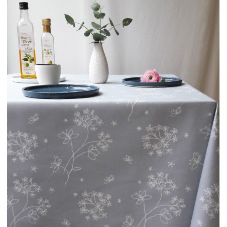 Tissu en coton Astrance Gris/blanc Tissu en coton Astrance Gris/blanc
