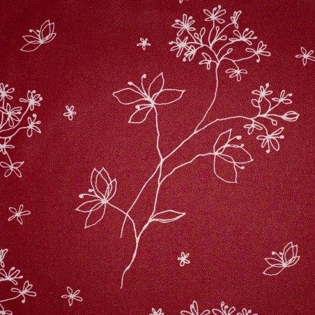 Tissu en coton Astrance rouge Tissu en coton Astrance rouge
