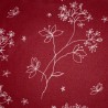 Tissu en coton Astrance rouge Tissu en coton Astrance rouge