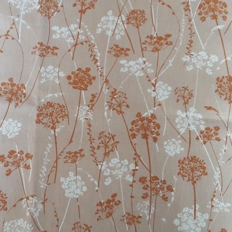 Tissu en coton Herbes Caramel