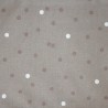 Tissu en coton enduit Confettis Taupe Tissu en coton enduit Confettis Taupe