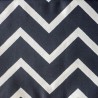 Tissu en coton enduit Chevrons Graphite Tissu en coton enduit Chevrons Graphite