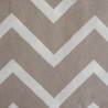 Tissu en coton enduit Chevrons Gris beige Tissu en coton enduit Chevrons Gris beige
