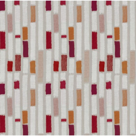 Tissu en coton enduit Rayure Patch orange Tissu en coton enduit Rayure Patch orange