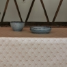 Tissu en coton enduit Papyrus nacre Tissu en coton enduit Papyrus nacre