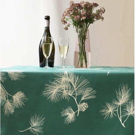 Tissu en coton Pin Vert