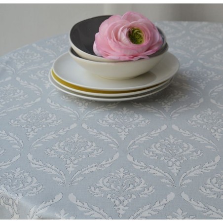 Tissu en coton enduit Pompadour gris Tissu en coton enduit Pompadour gris