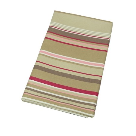 Tissu en coton enduit Rayure taupe Tissu en coton enduit Rayure taupe