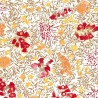 Tissu en coton Mimosa Rouge Tissu en coton Mimosa Rouge