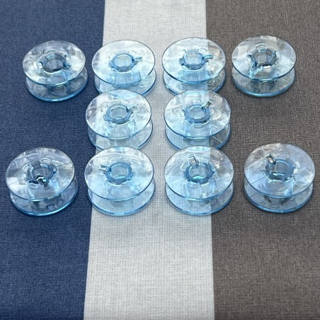 Lot de 10 canettes bleues Pfaff