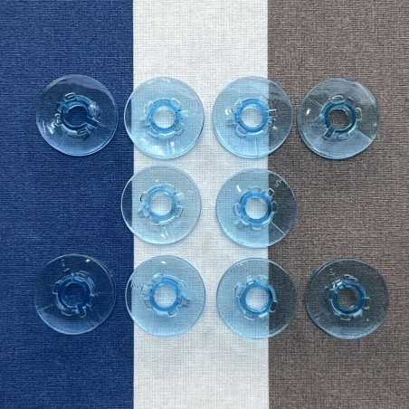 Lot de 10 canettes bleues Pfaff
