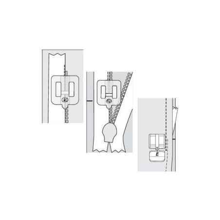Pied transparent pour fermeture invisible Husqvarna Pied transparent pour fermeture invisible Husqvarna