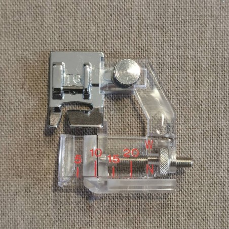 Pied pose biais réglable Janome 7mm Pied pose biais réglable Janome 7mm