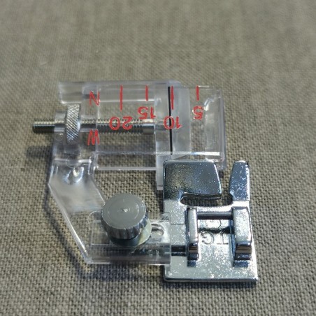 Pied pose biais réglable Janome 7mm Pied pose biais réglable Janome 7mm